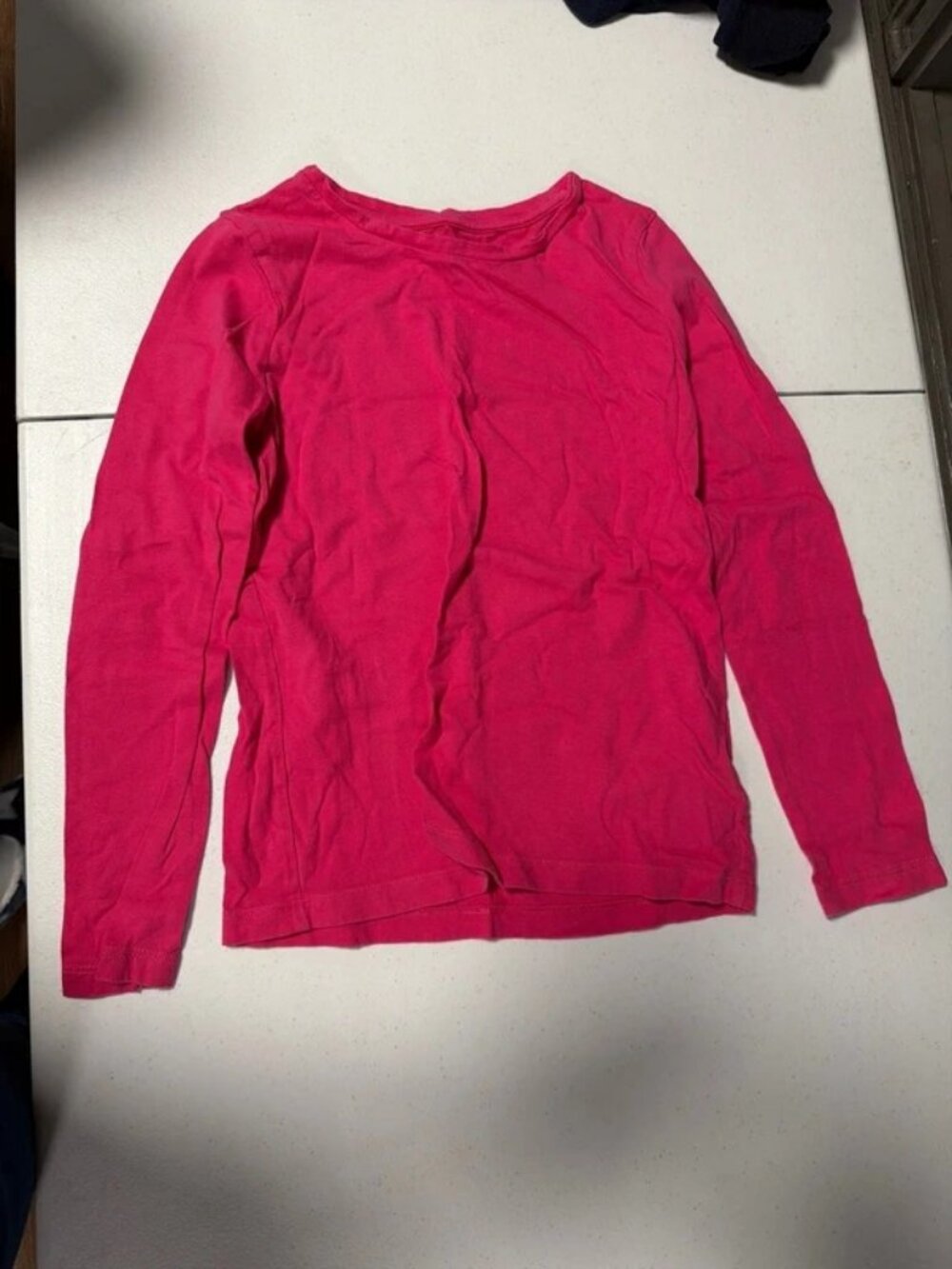 Little girls pink long sleeve shirt